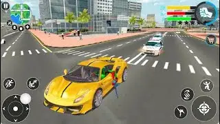 Amazing Police Rope Hero Games Part-3 | Rescue City Rope Hero Android GamePlay | By Game Crazy