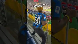 Lukaku coppa Italia celebration 🇮🇹🏆 #lulaku #coppaitalia #inter #fastfootcrew