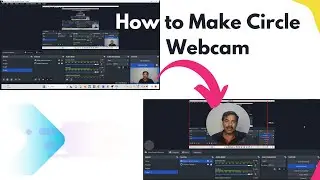 How to make Circle Webcam in OBS  || Screen Recording time how to add circle web camera ?