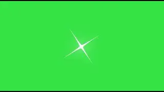 Star twinkle - Green screen (no copyrights, royalty free)