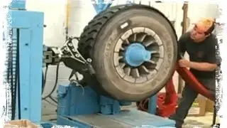 Как восстанавливают лысые покрышки колес  ►)