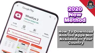 (2020) How To Fix App Not Available In Your Country On Android Playstore || Item Is Not Available