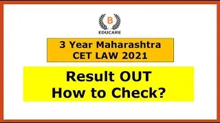 Result OUT ! 3 Year MH CET LAW 2021 Results out - LLB Entrance - High cet Cutoff