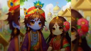 radha krishna anime style edit #radhakrishna