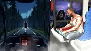 Franklin Become Night Bus Driver But SEE GHOST Ni Road in Indian Bike Driving 3D |