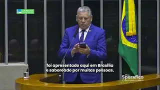 Deputado Sperafico divulga Porco no Rolete no plenário da Câmara dos Deputados