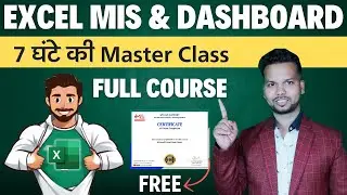 Master Excel MIS and Dashboard: Complete Course with Free Certificate
