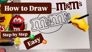 How to Draw MMs EASY - step by step for kids #art #mrschuettesart