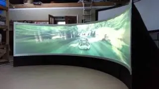 Pixelwix Geo Curved Video Game Screen Immersive Rear Projection