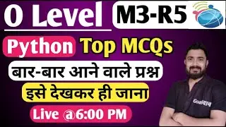 O Level M3 R5 Important Questions | Python marathon for O Level | m3 r5 o level