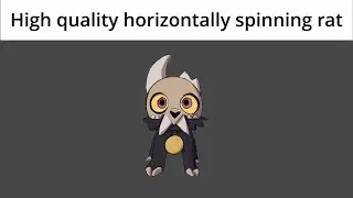 high quality horizontally spinning… rat?