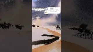 🎨 MAGIC SNOW SCENE made in watercolor ❤️