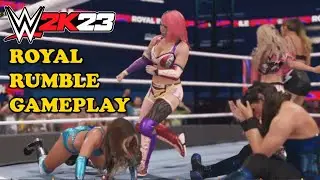 30 Women Royal Rumble Match Gameplay (WWE 2K23)