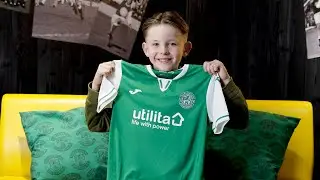 Young Hibees Surprised With Utilita Junior Replica Shirts! | Hibernian FC
