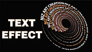 how to create spiral text in illustrator l text effects in adobe illustrator l illustrator