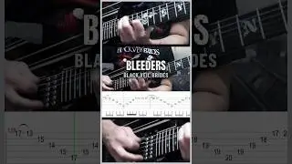 Black Veil Brides - Bleeders (Guitar Solo Cover + TABS) #shorts