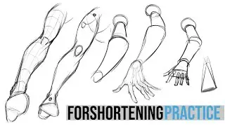 Forshortening Practice Activity for Comic Artists
