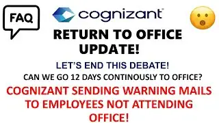 Cognizant Warning To Employees Defying RTO Rule May Lead To Termination| Cognizant RTO UPDATE |