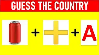Can You Guess the Country Name From Emojis #emojichallenge #guessthecountrybyemoji
