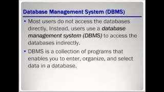 Lesson 1 - Understanding Core Database Concepts Part 1