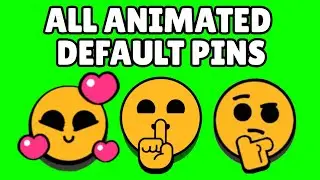 Default Pins (Animated) | Brawl Stars | Green Screen