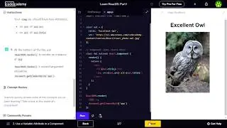 Your First React Component - Learn ReactJS: Part I - Codecademy