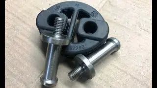 Muffler mount - a homemade rubber mount.