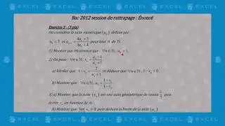 Bac 2012 , SVT et PC , session de rattrapage  Enoncé exercice 3 , Prof Bensmail badradine