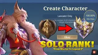 100% WINRATE FROM WARRIOR TO MYTHIC!? LANCELOT ONLY! 😱 (Hardest Challenge Ever?)