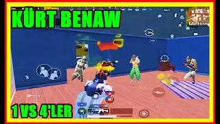 KÜRT BENAW'DAN 1 VS 4'LER İZLEMEYE DEĞER BREMN ❤️ PUBG MOBİLE
