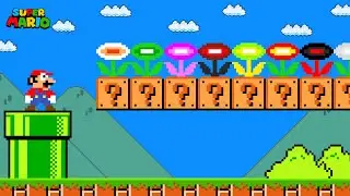 Super Mario Bros. but there are MORE Custom Flower!