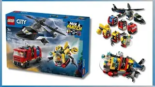 LEGO – Helicopter, Fire Truck & Submarine Remix – 60462 Speed Build