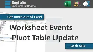 Worksheet Pivot Table Update - Excel VBA