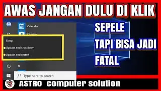 CARA MENGATASI UPDATE AND SHUTDOWN WINDOWS 10 UPDATE AND RESTART