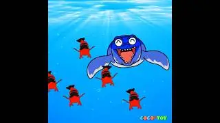 Colorful ichthyosaurs and amazing octopus #Shorts ㅣLearn color for kidsㅣCoCosToy
