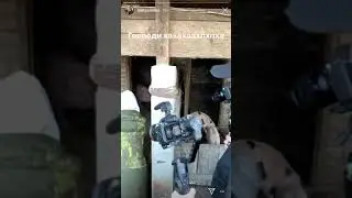 Инстасамка в сарае в селе у Туси