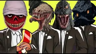 BRIDGE WORM & SCP 682 & GODZILLA & MONSTER HOUSE - Astronomia Coffin Dance Meme COVER