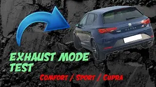 Seat Leon Cupra 5f Stock exhaust MODE test