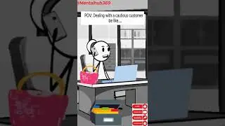 Dealing with a cautious customer be like (Meme Animation) #shorts #animation #customerservice