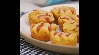 Bouchées sucrés au jambon au miel et au fromage suisse à la suédoise