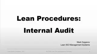 How to Conduct Internal ISO Audit | Lean ISO Management Systems