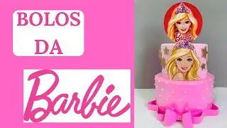 Bolos decorados da Barbie - 65 ideias de bolo da Barbie
