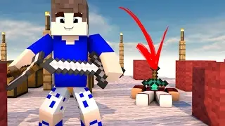 Minecraft PE: SKYWARS - MATEI UM YOUTUBER!