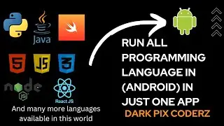 How to run any PROGRAMMING LANGUAGE  in ANDROID  in just ONE APP 100% free