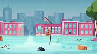 The city drowned in the rain - Город утонул в дожде