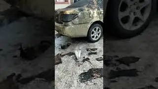 Массовое возгорание автомобилей в Астане.