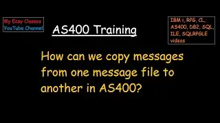How can we copy messages from one message file to another in AS400