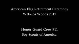 Honor Guard Crew 911: Flag Retirement 2017