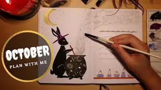 October 2021 Bullet Journal Plan With Me - Witchy Rabbits