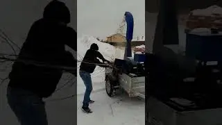 Измельчитель веток  измельчитель древесины ЕГЕРЬ 600 Б24 на прицепе